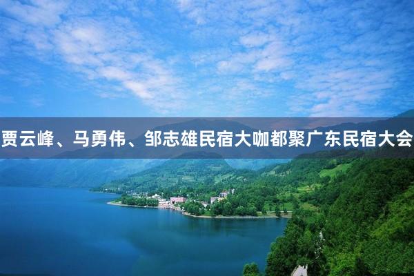 贾云峰、马勇伟、邹志雄民宿大咖都聚广东民宿大会